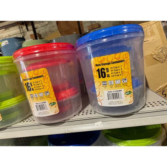Food Storage Container 16PC Set | 4 Assorted Colors | Airtight, Leak-Proof - Picture 3 of 3